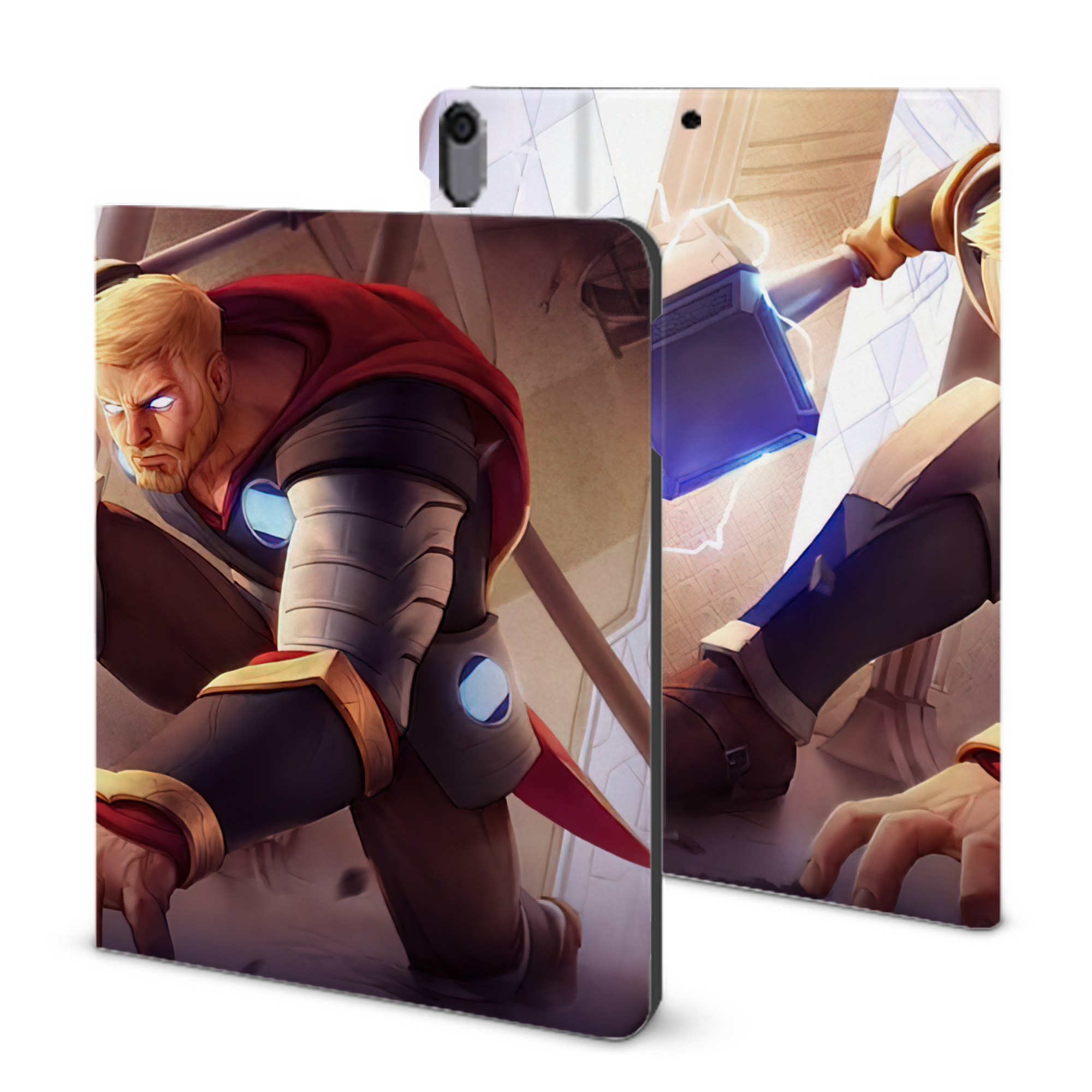 （画像用） アベンジャーズ The Avengers IPad ケース ブック型 PUレザー TPU 耐衝撃 軽量 薄型 ペン収納なし 全面保護 IPad 各モデル対応